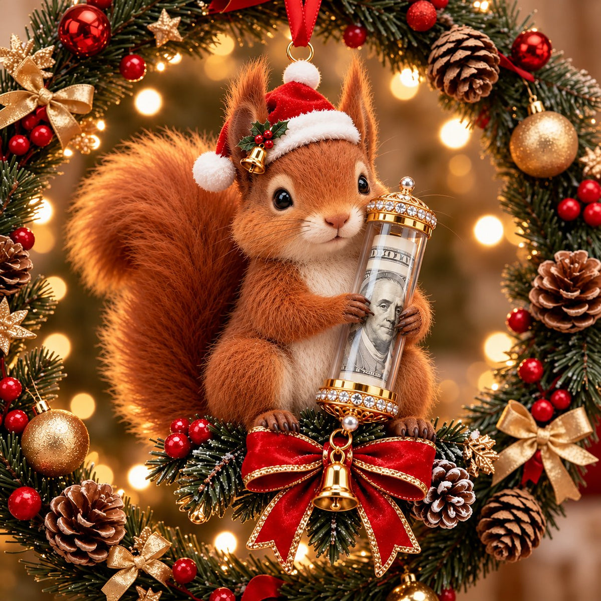 ๐ ๐ต Christmas Cash Gift Ornament - โจA Fun Way to Give Money This Christmas