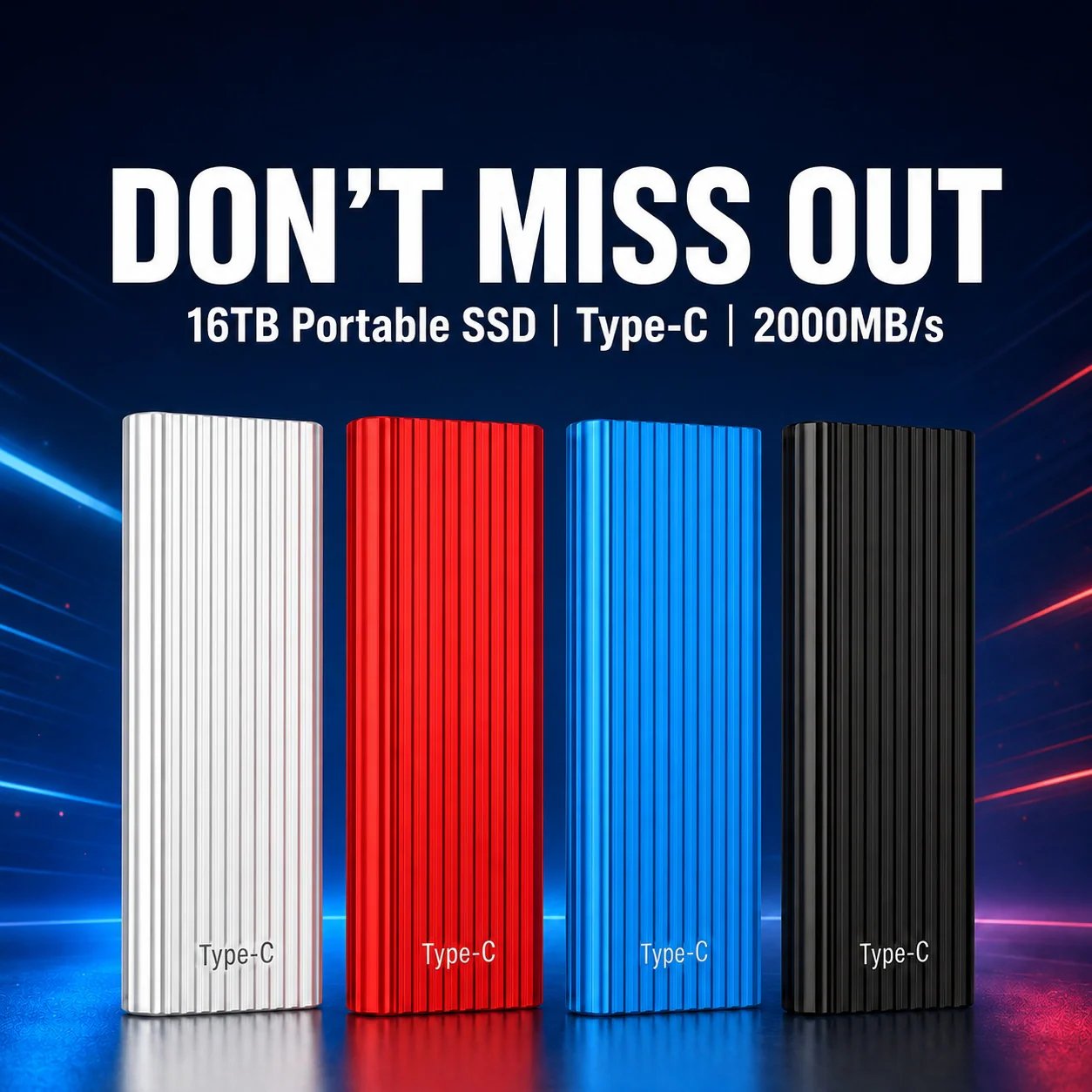 šFlash Saleā” 50K+ SOLD! Almost Goneš„16TB Large-Capacity Type-C Portable Mini SSD