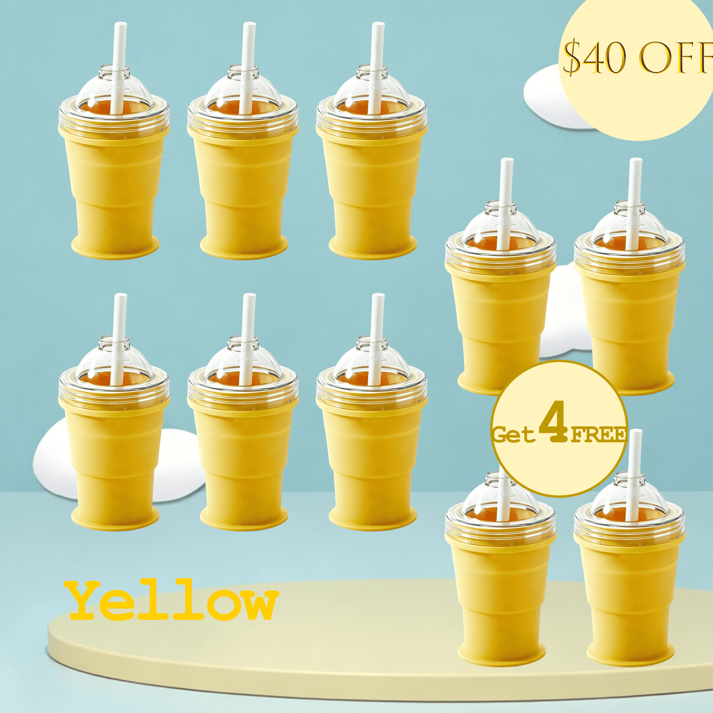 π§ Foldable Silicone Ice Ball Drink Cup