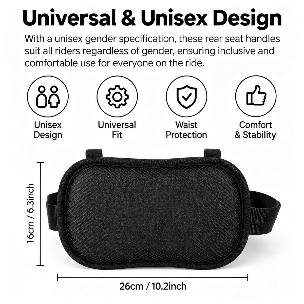 ποΈ Motorcycle Passenger Safety Grip β Rider-Worn Handle for More Comfortable & Confident Rides