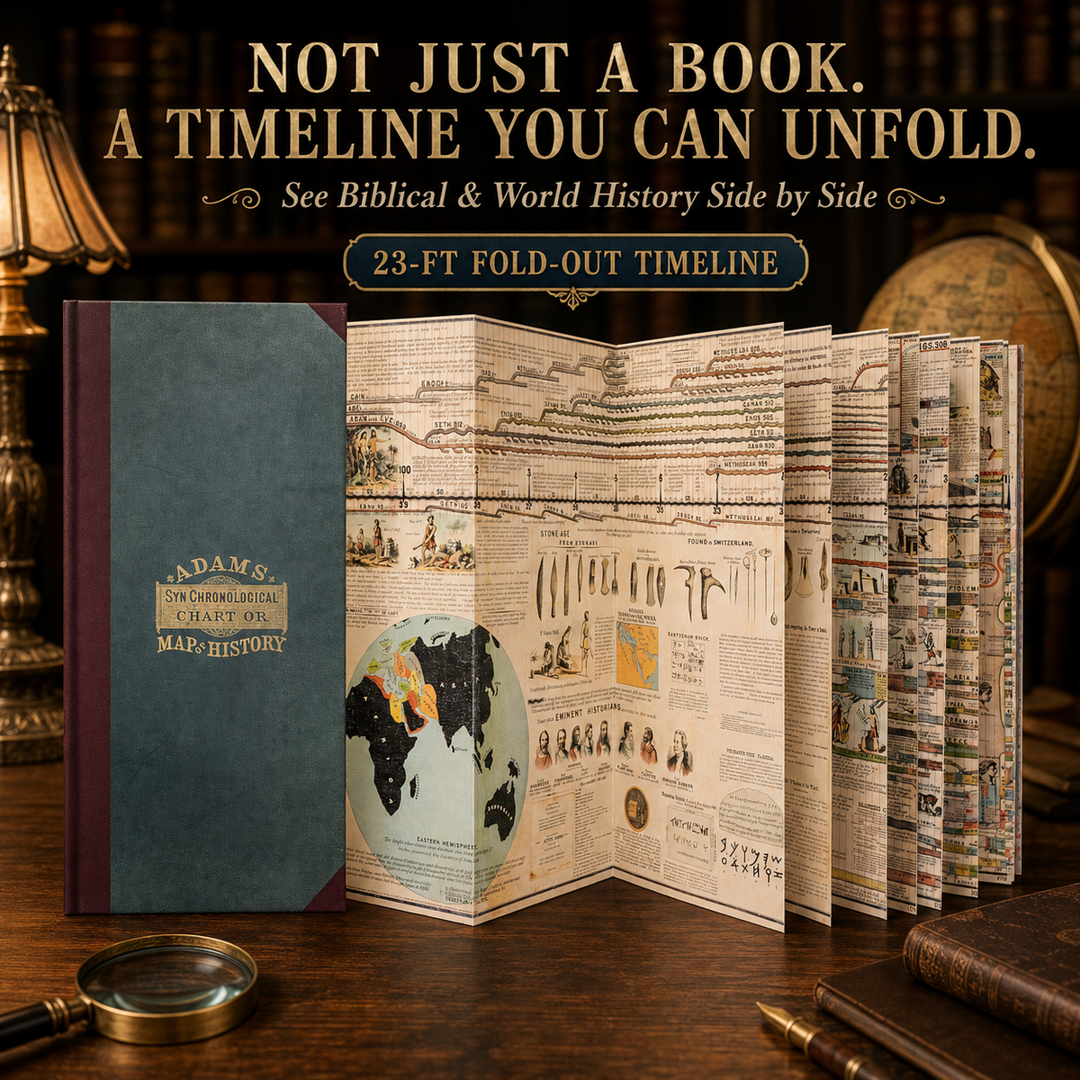 π 6,000 Years of Biblical & World History in One 23-Foot Timeline