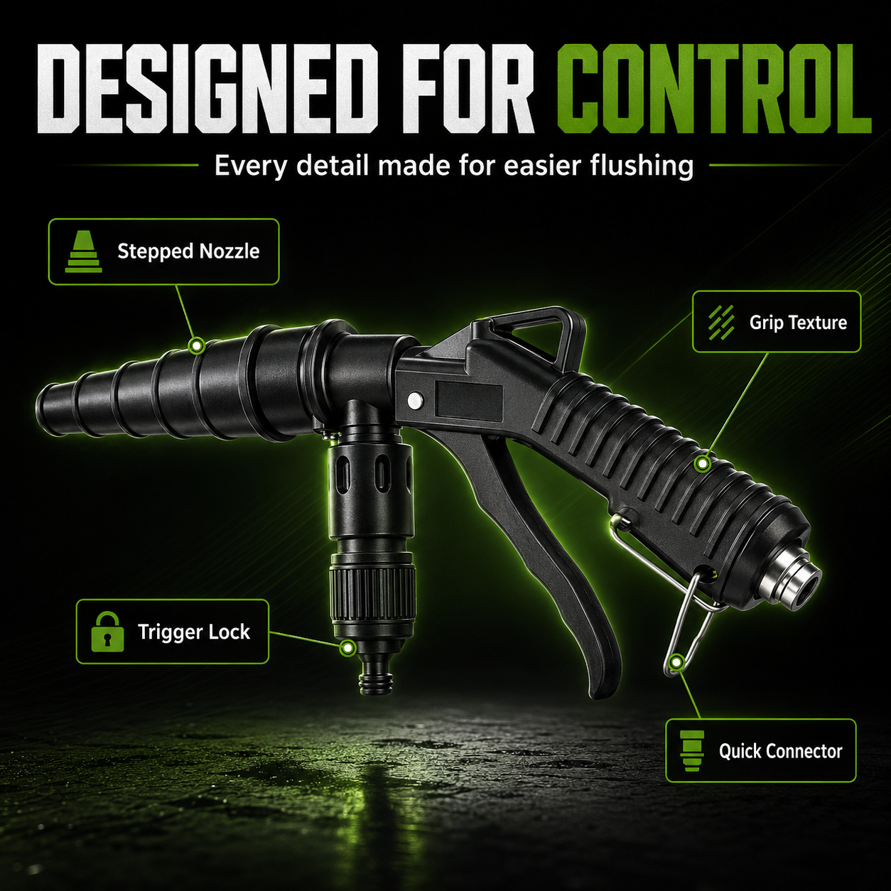 ๐High-Pressure Pulse Flush Gun Kit for Radiator Cleaning