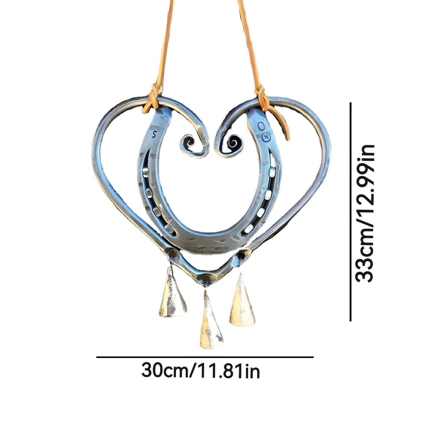 The Horseshoe Heart Wind Chime โค๐