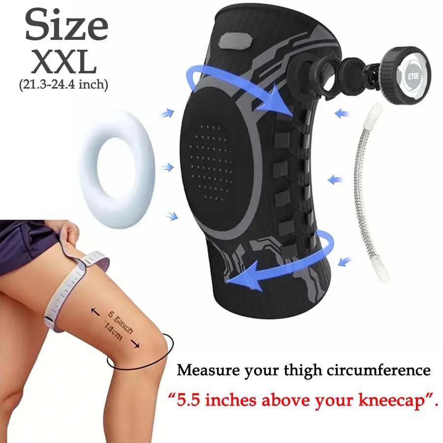 🏃 Dial‐Adjustable Knee Support Brace