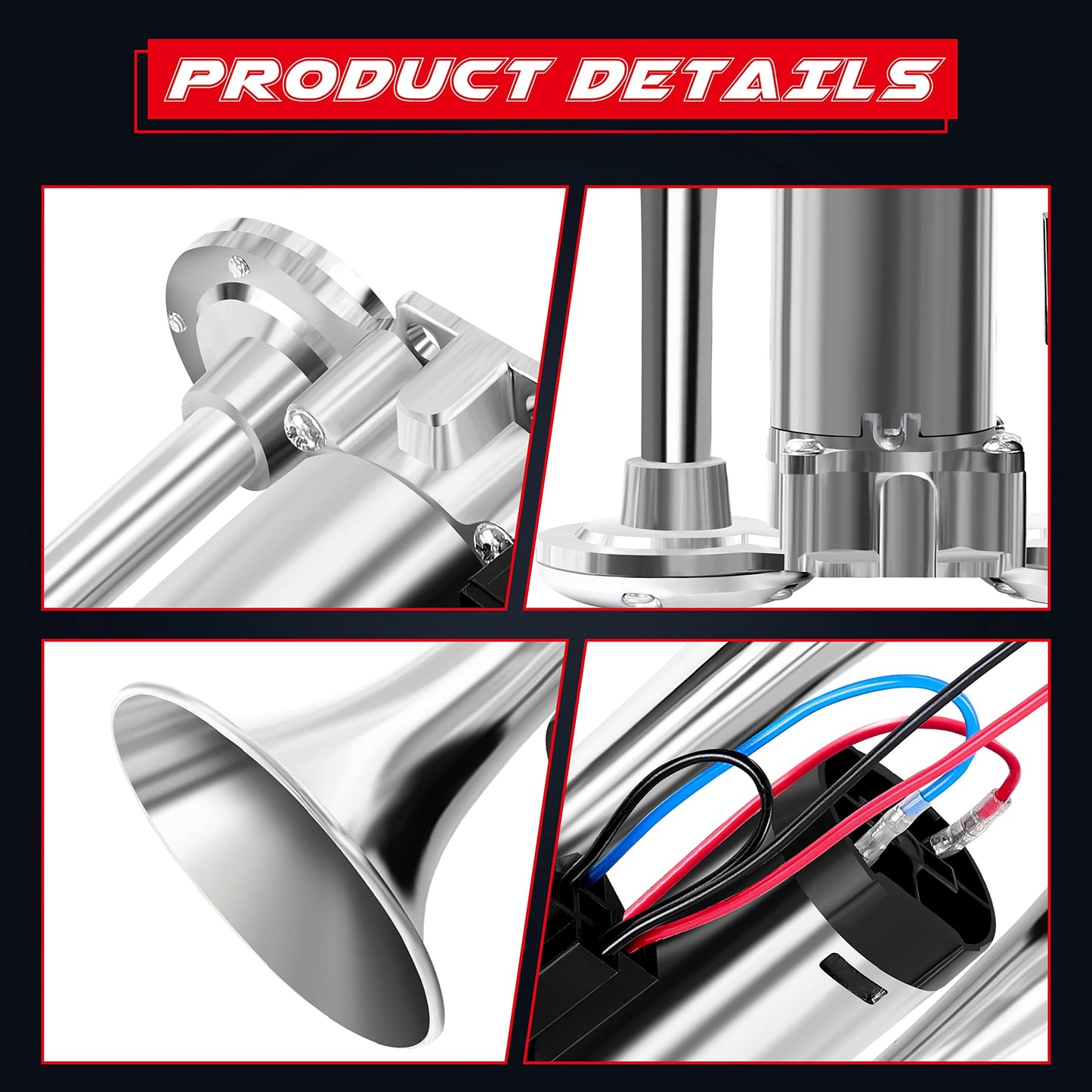 🔥2026 Upgraded 12V 150DB Air Horn Dual Horn