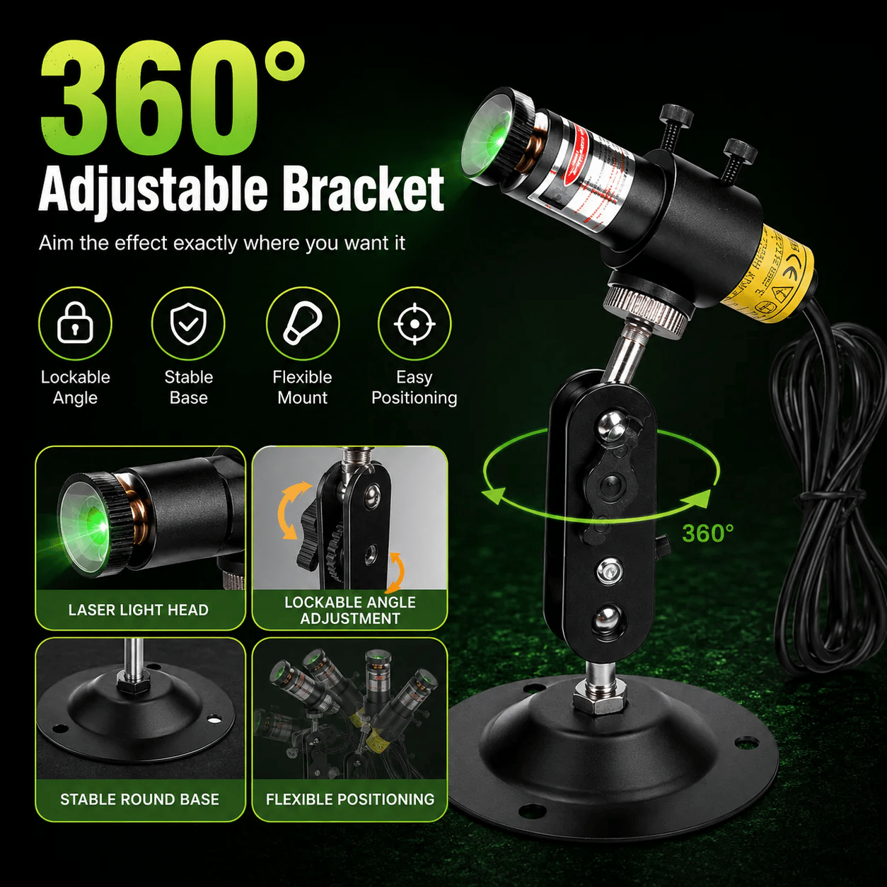 Halloween Green Laser Fog Projector for Swamp Effect