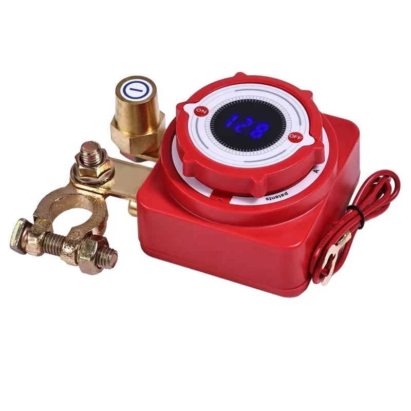 12V 240A Remote Battery Disconnect Switch with LED Voltage Display, Anti-Leakage Battery Kill Switch for Car Truck RV
