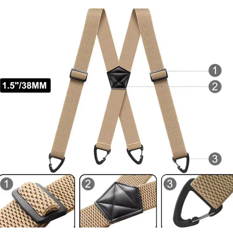 ⏳LAST DAY SALE 69 % OFF !!📢Men's X-Back Suspenders with Hook Clips