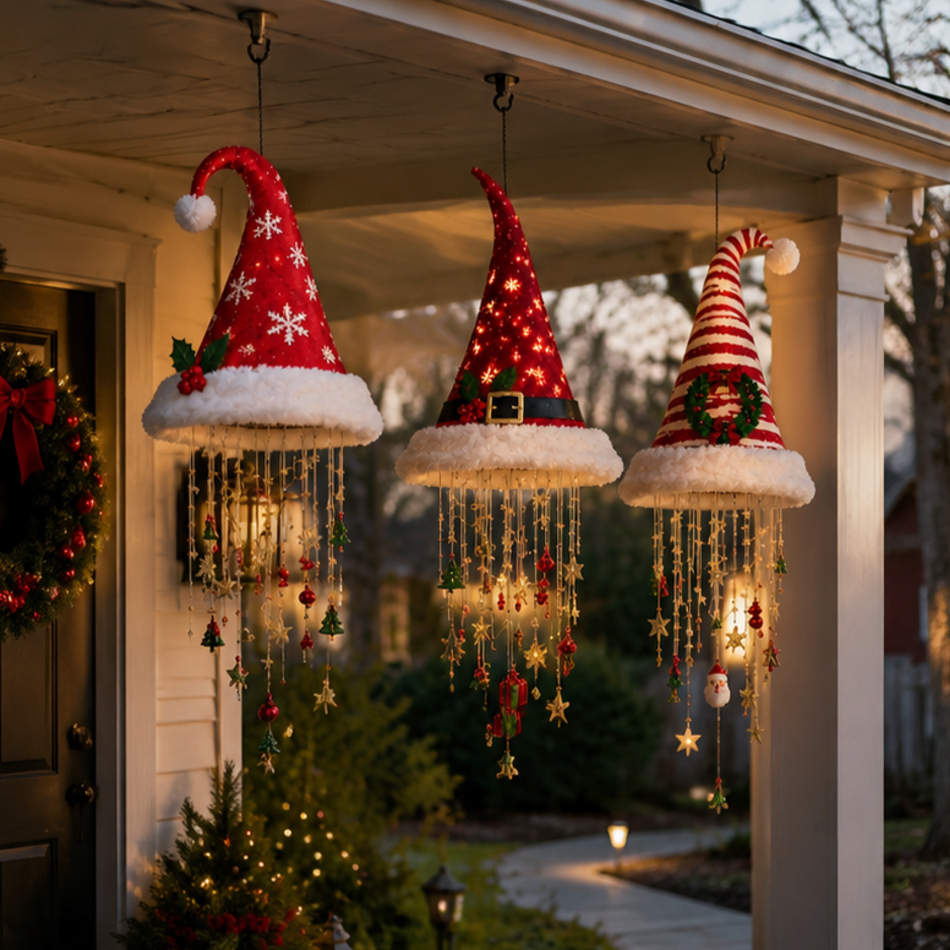 ๐
Lighted Santa Hat Hanging Chandelier ๐