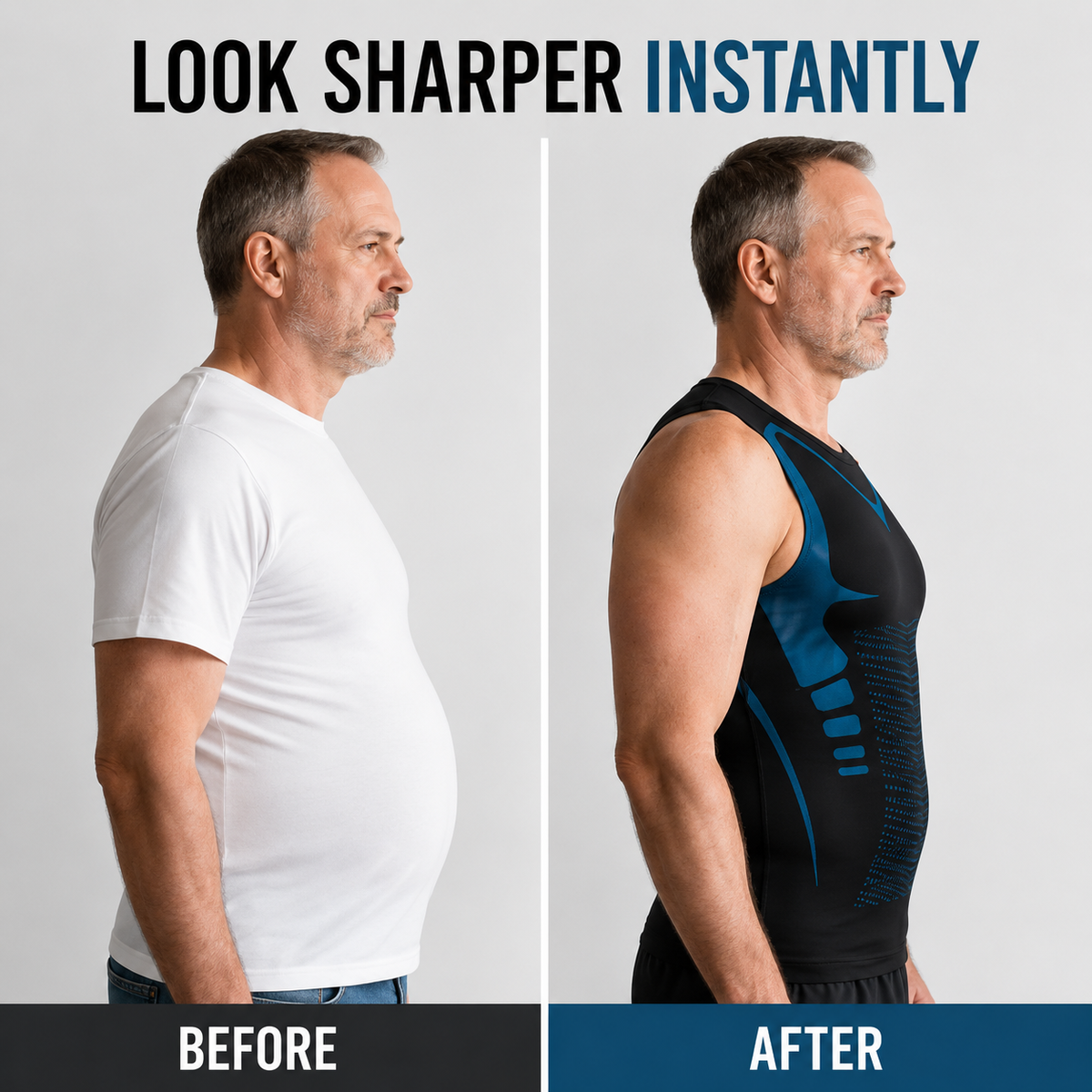 💪🔥Men's Slimming Compression Vest | Posture Corrector Base Layer