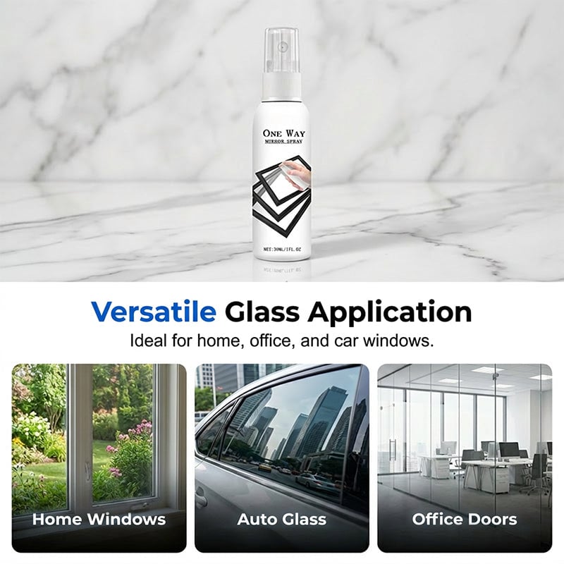49% OFF Reflective Window Spray | One-Way Mirror Privacy Shield for Home & Car