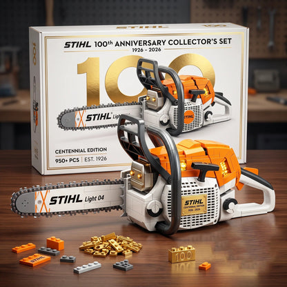 STIHL 100th Anniversary Collector’s Brick Set – Centennial Chainsaw Commemorative Building Blocks