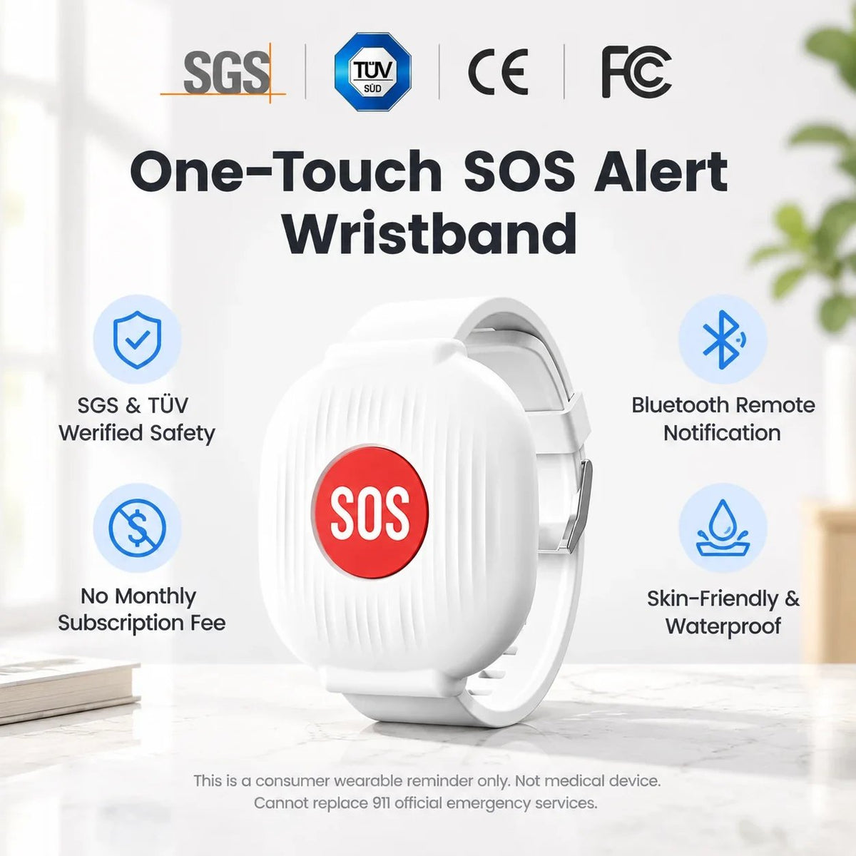 🔥🎁🔥🎁 Half-price offer: Safeguard the elderly—SOS emergency call wristband for seniors. 🆘