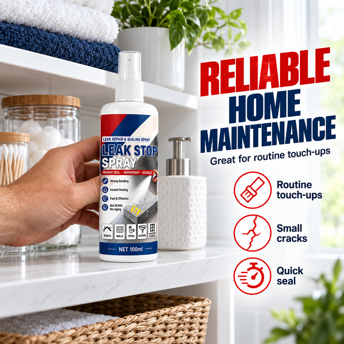 ⌛Waterproof Leak Repair & Sealing Spray