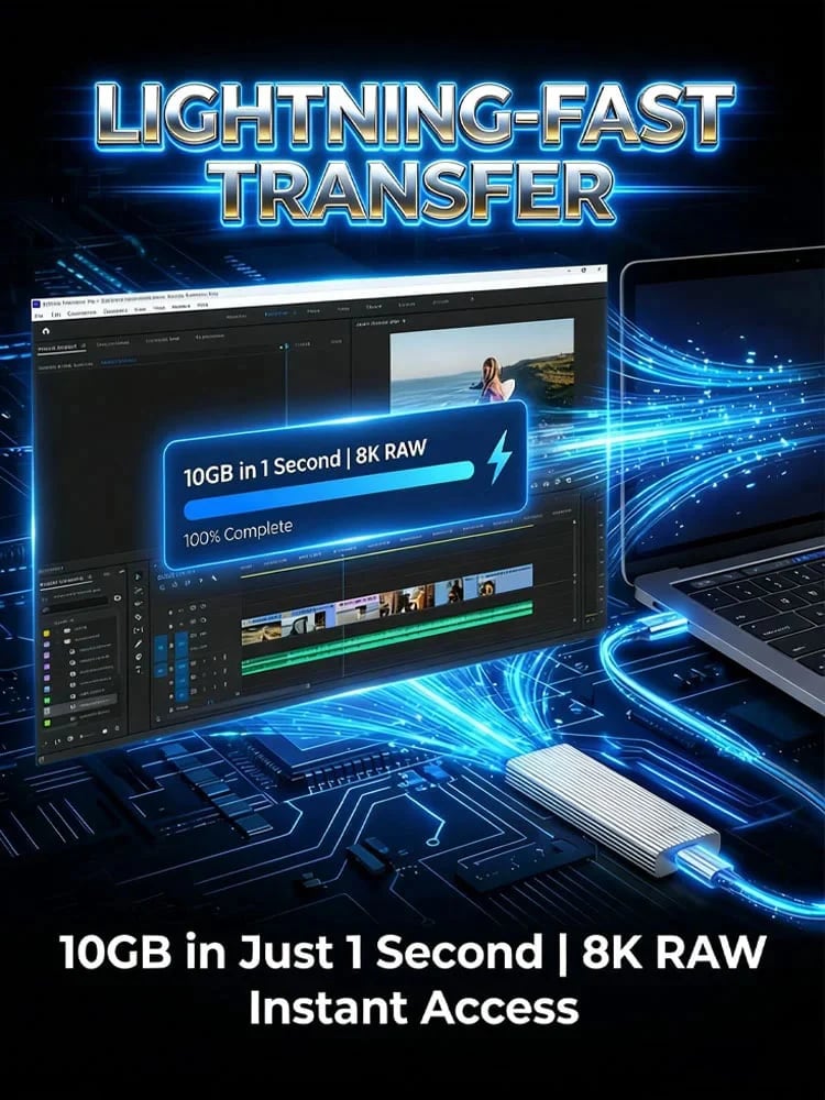 ⚡ 50K+ SOLD! Almost Gone🔥 Large-Capacity Type-C Portable Mini SSD