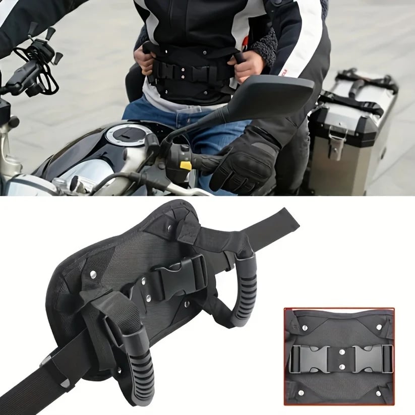 🏍️ Motorcycle Passenger Safety Grip – Rider-Worn Handle for More Comfortable & Confident Rides