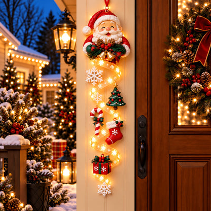❤️LED Christmas Door Hanging Decor – 3 Festive Styles