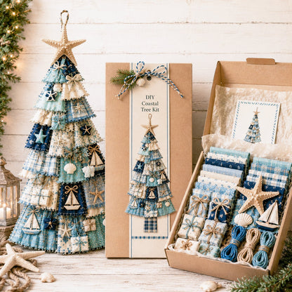 🔥😍Beginner-Friendly DIY Oversized Patchwork Christmas Tree Door Hanging Kit | Complete Kit with All Tools & Step-by-Step Guide Included 💕🎄