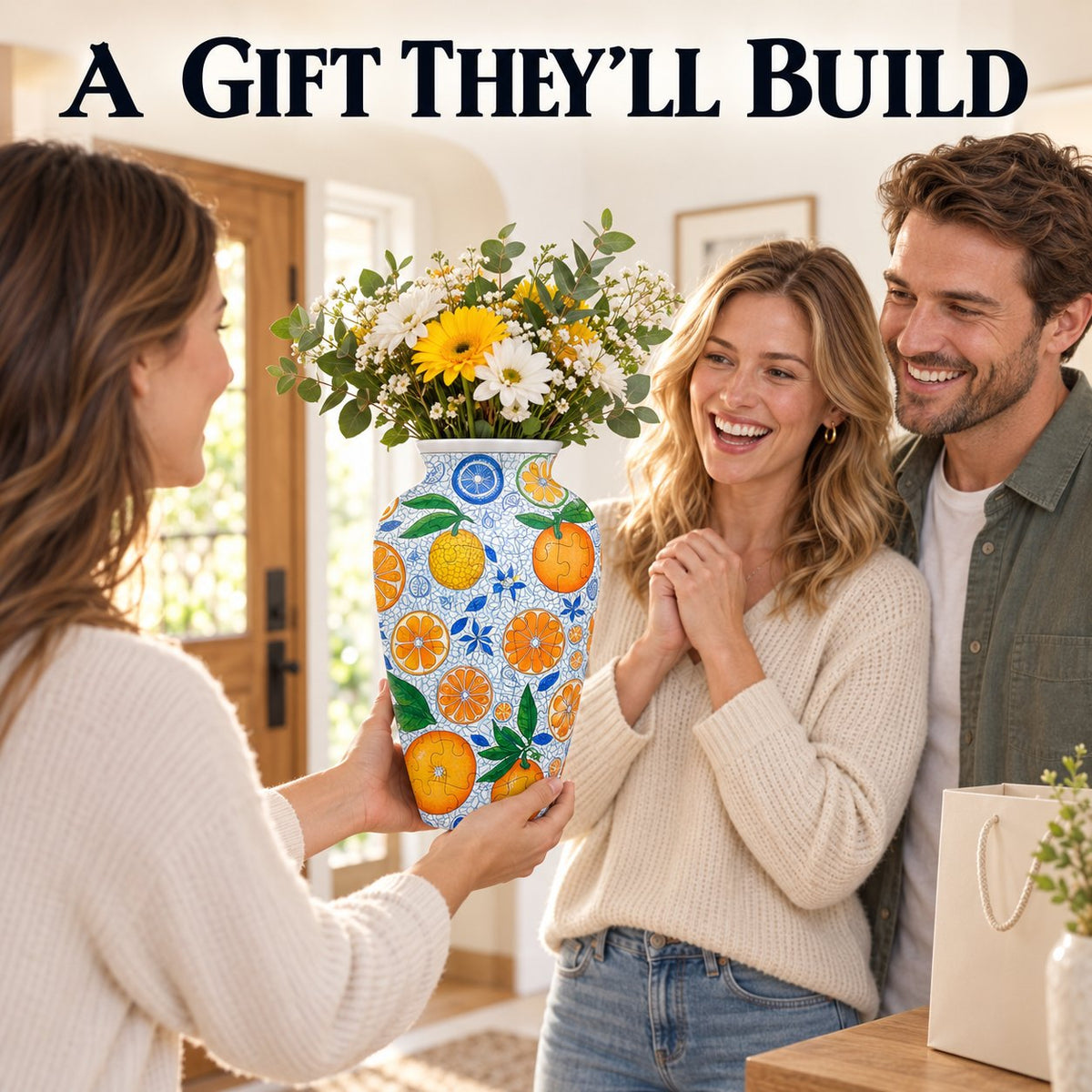 🧩 164 Pieces 3D Puzzle Vase | Fun DIY Craft Project, Build Your Own Decorative Flower Vase