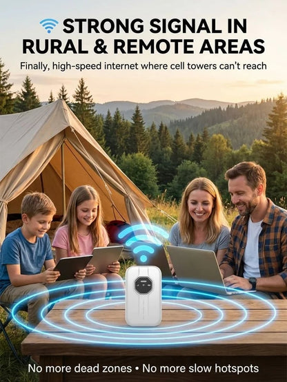 [Global Coverage, Free for Life] Boundless Portable Wi-Fi– 🛡️No SIM, No Contract, No Hidden Costs