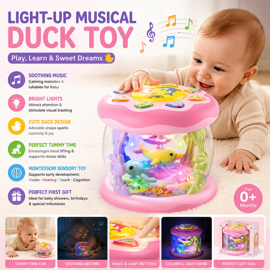 2026 Hot Sale🐥 Baby Musical Duck Toy with Lights