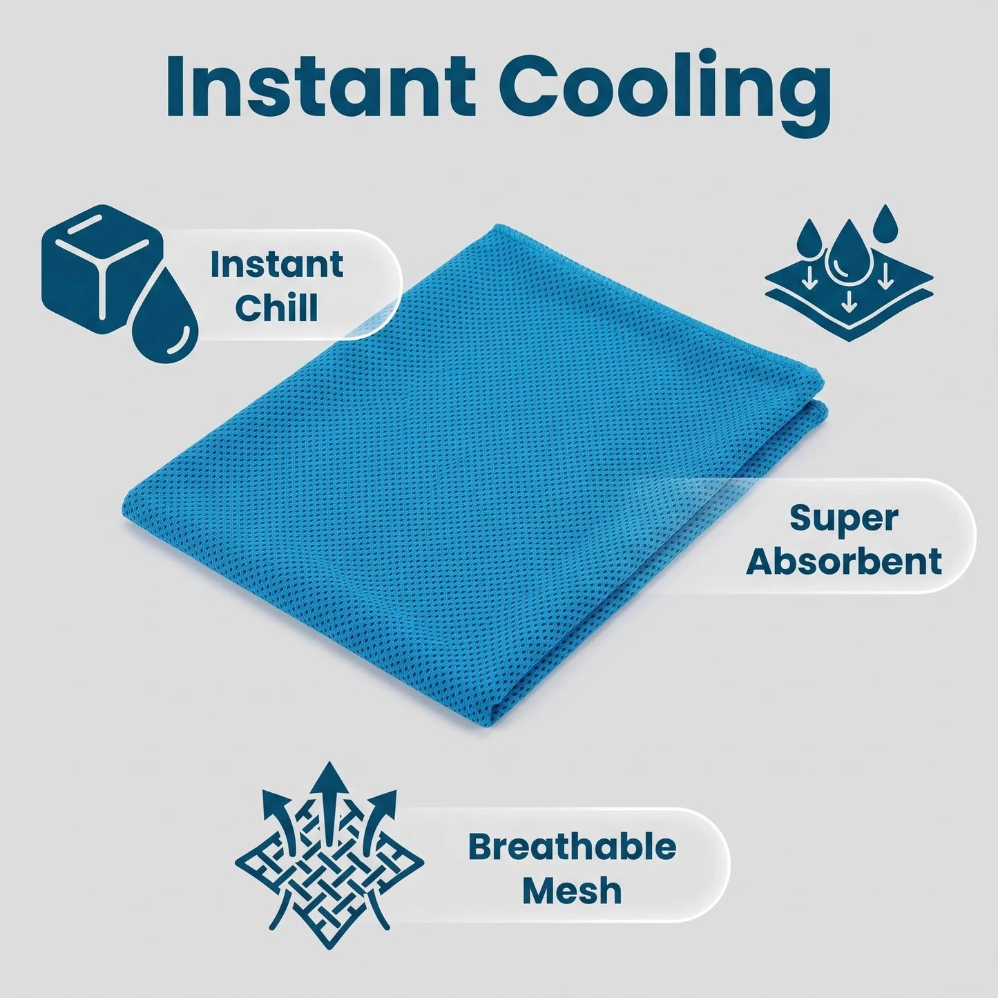 🏃❄️Cold Sweat Towel You Can Use Anywhere, Anytime! Reusable Soft Absorbent Cooling Portable