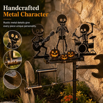 Halloween Skeleton Band Kinetic Wind Spinner