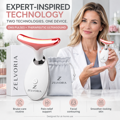 🔥ZELVORIA™ Dual‑Mode Therapy Device — Clinical-grade EMS pulses + therapeutic ultrasound