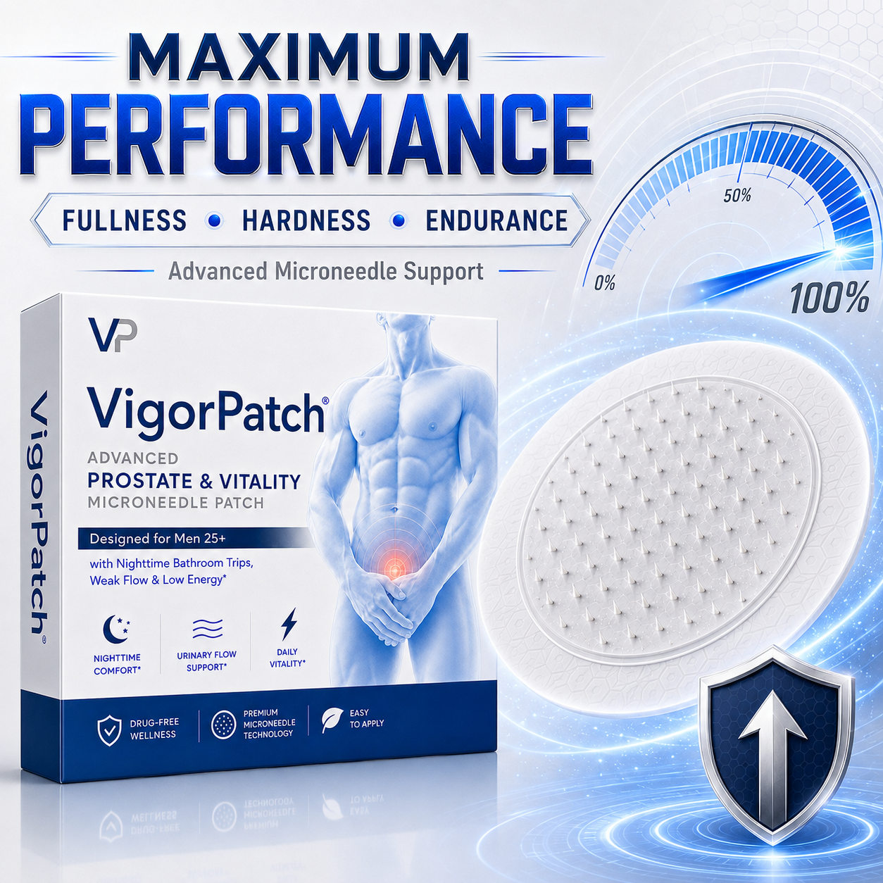 Advanced Vitality Microneedle Patch (🍆 Enhanced Fullness & Size Appearance ⚡ Stronger)