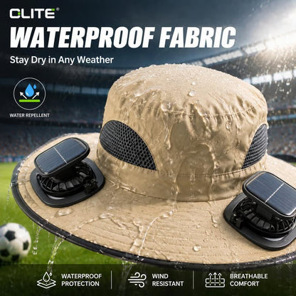 🔥Summer Hot Sale 49% OFF⚡-2026 New Ultralight Solar Fan Sun Fishing Hat-Solar & USB Charging🧢(Only 11oz)