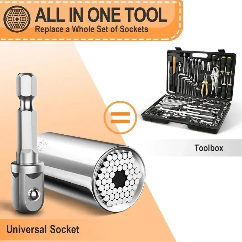 🔧 Honeycomb Universal Wrench Socket Set – Multi‐Size, Labor‐Saving, Compact ✨