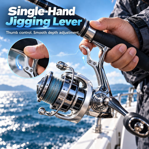 Single-Hand Jigging Reel – Compact, Easy-Control Fishing Reel for Anglers 🎣