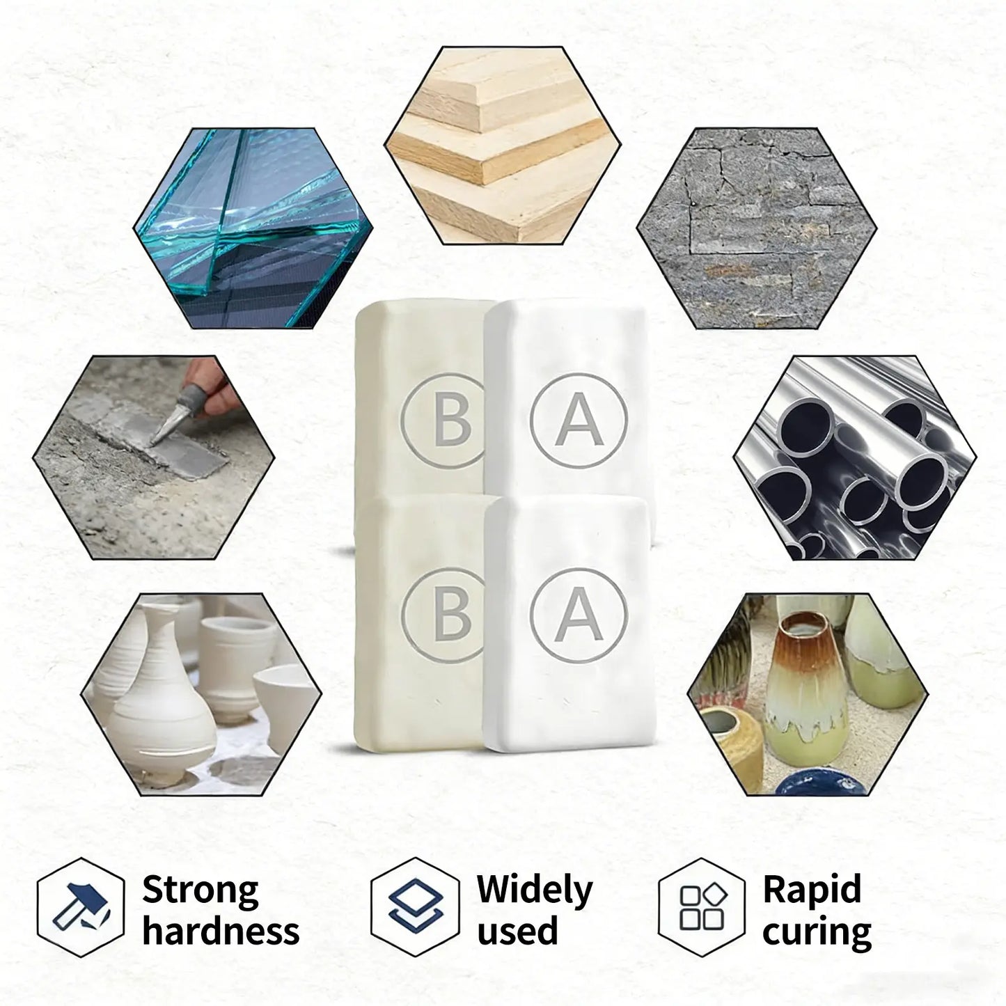 🔥HOT SALE🔥🔥Steel Reinforced Epoxy Putty – High Strength Waterproof Repair Clay for Metal, Wood, Plastic & Cracks