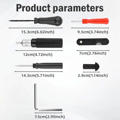🍄 Mushroom Tire Repair Kit – Compact Roadside Puncture Tool Set