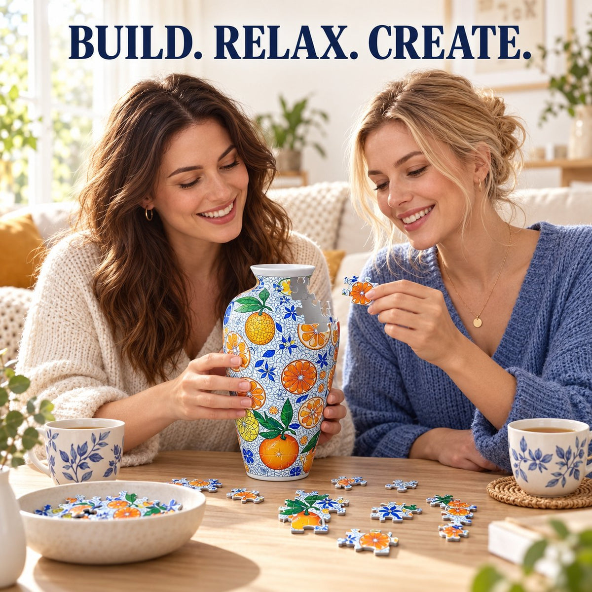 🧩 164 Pieces 3D Puzzle Vase | Fun DIY Craft Project, Build Your Own Decorative Flower Vase
