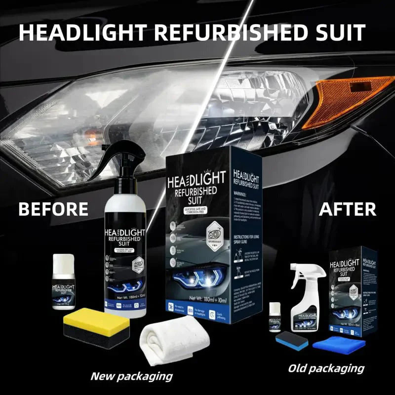 Automotive Headlight Restoration Fluid for Oxidized Headlamps