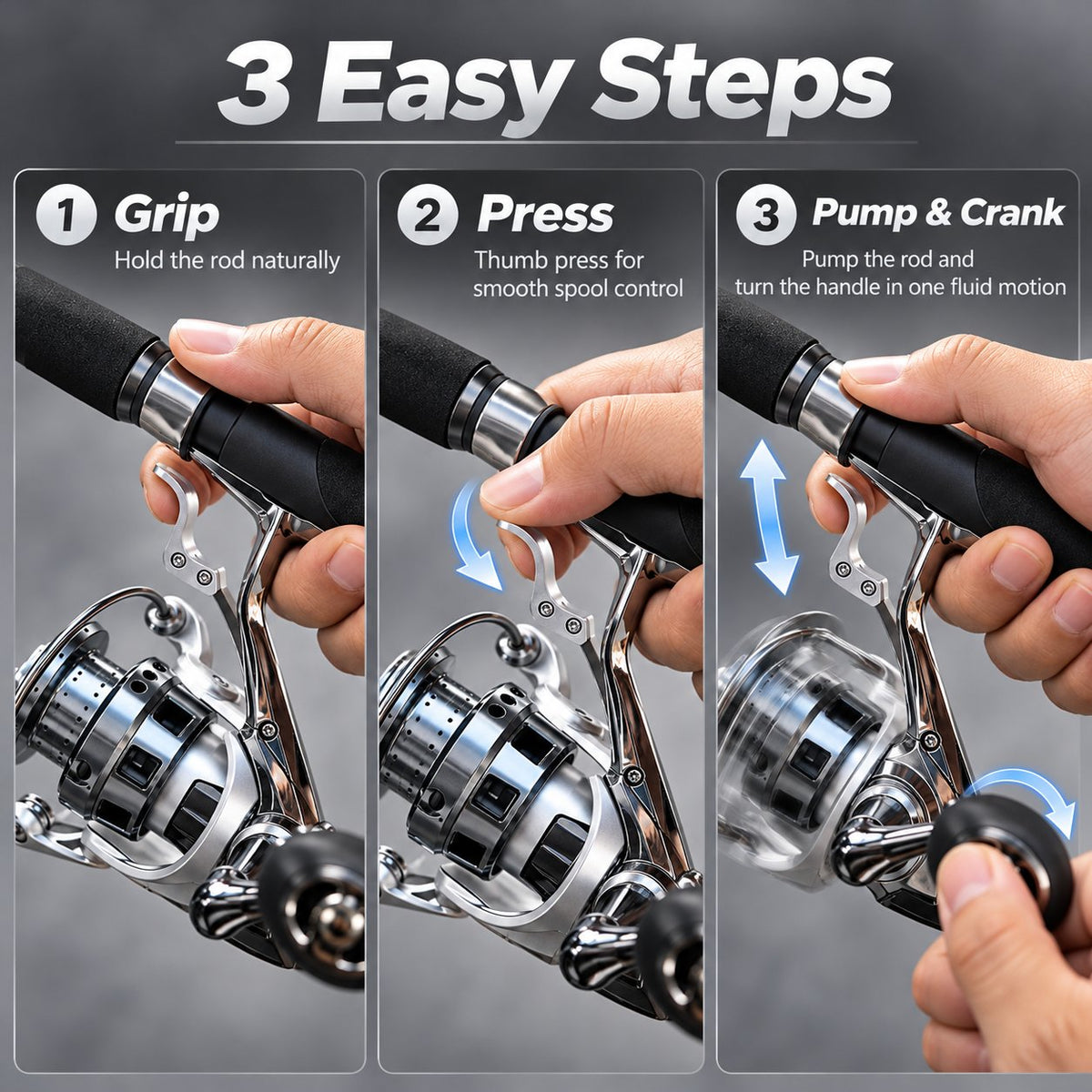 Single-Hand Jigging Reel – Compact, Easy-Control Fishing Reel for Anglers 🎣
