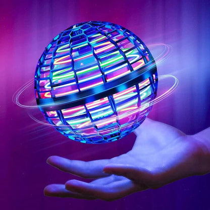 Sphere Flying Spinner Toy with LED Lights for Kids