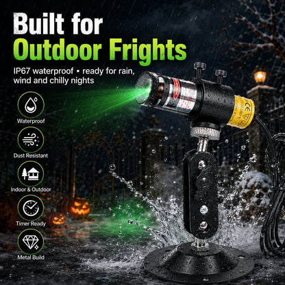 Halloween Green Laser Fog Projector for Swamp Effect