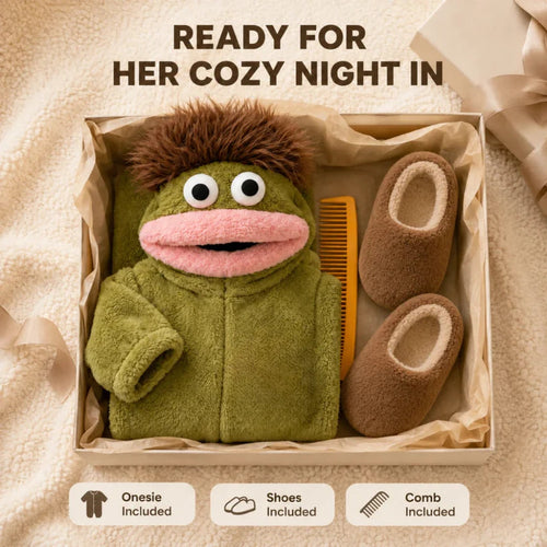 🔥Limited Time 49% Off✨2026 Silly Onesie, Funny Green Monster Hooded Fleece Onesie Pajamas