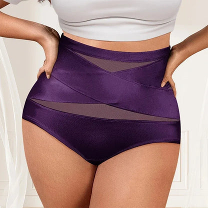 💟Plus-Size High-Waist Cross Tummy Control Panties🩲