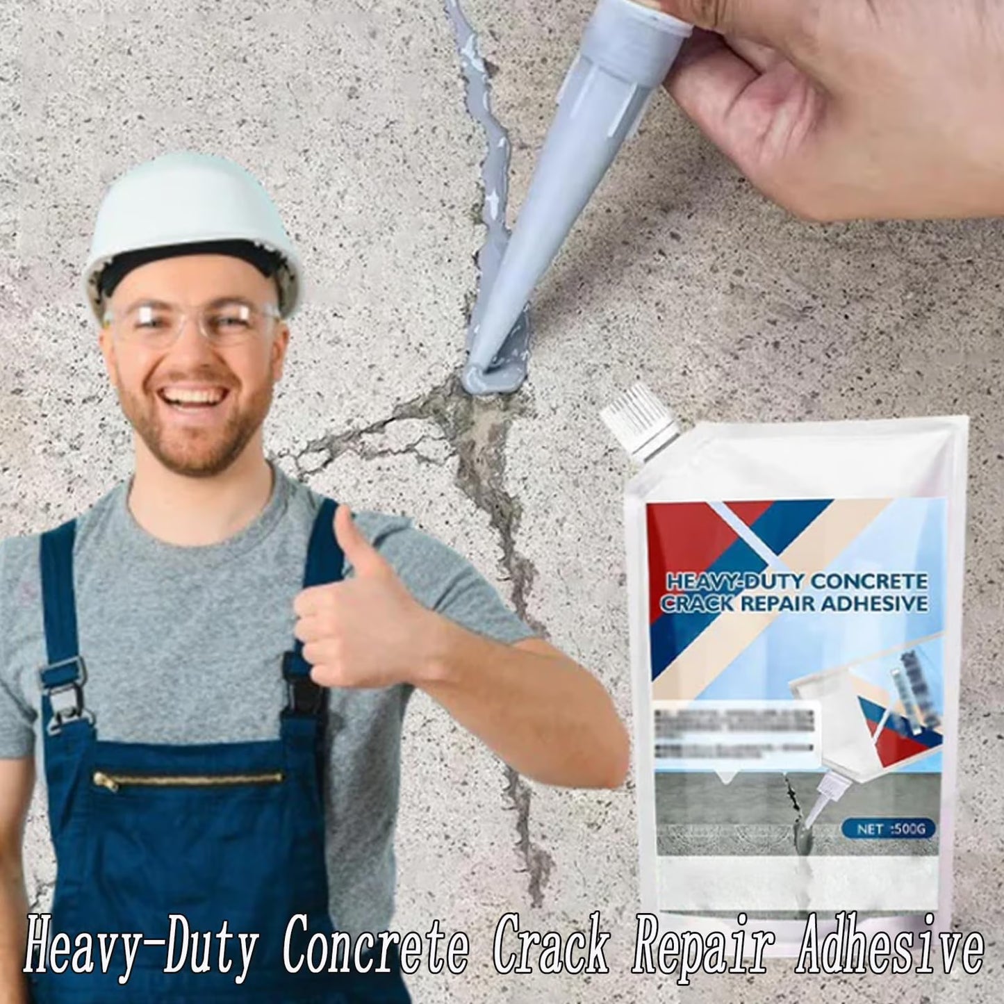 🔥New Upgrade🔥Heavy-Duty Concrete Crack Repair Adhesive