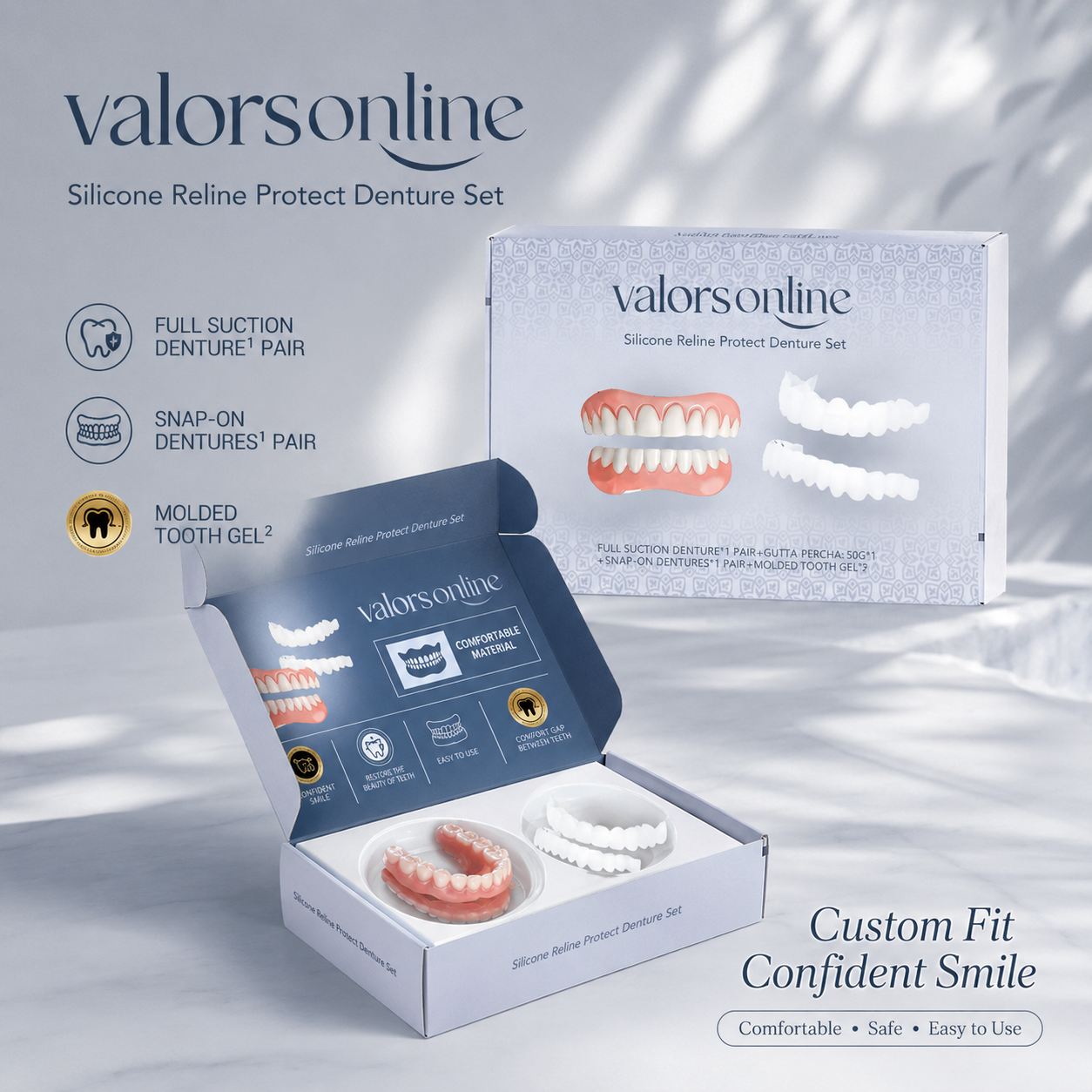 Custom-Fit Dentures for Everyday Comfort