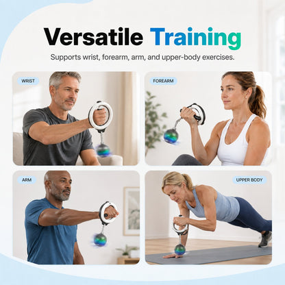 360° Rotating Wrist Strength Trainer – Portable Upper Body Fitness Exerciser