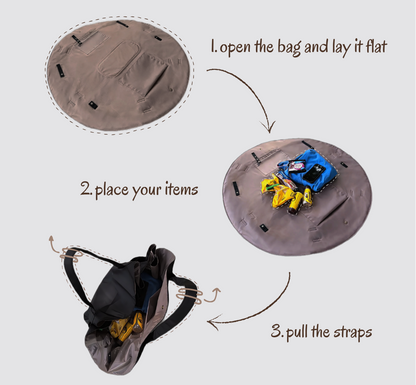 2-IN-1 FOLDABLE BAG & PICNIC BLANKET