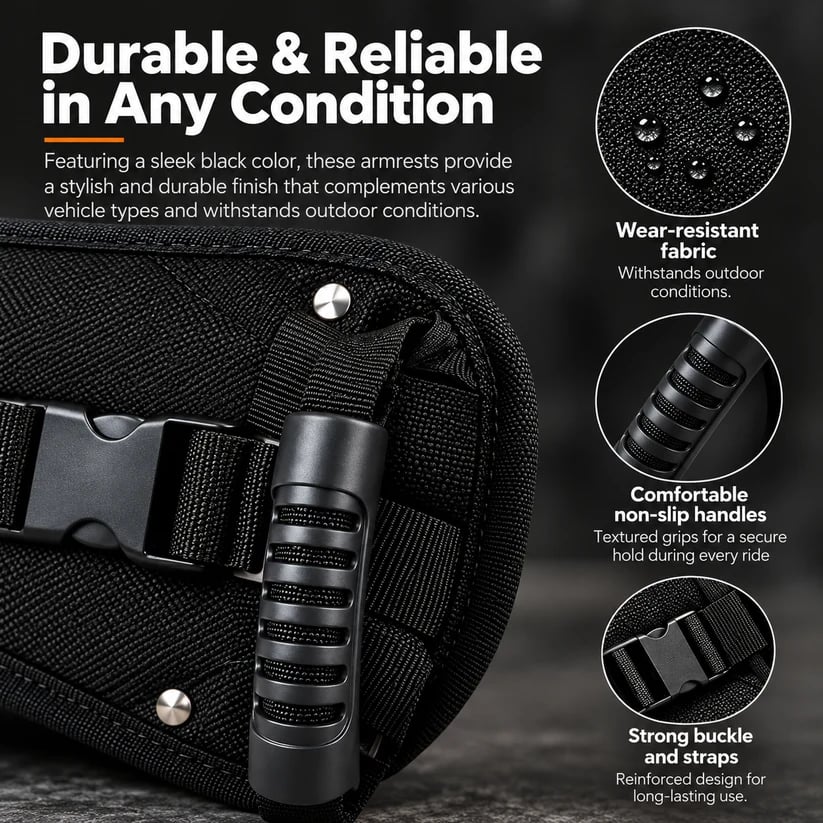🏍️ Motorcycle Passenger Safety Grip – Rider-Worn Handle for More Comfortable & Confident Rides