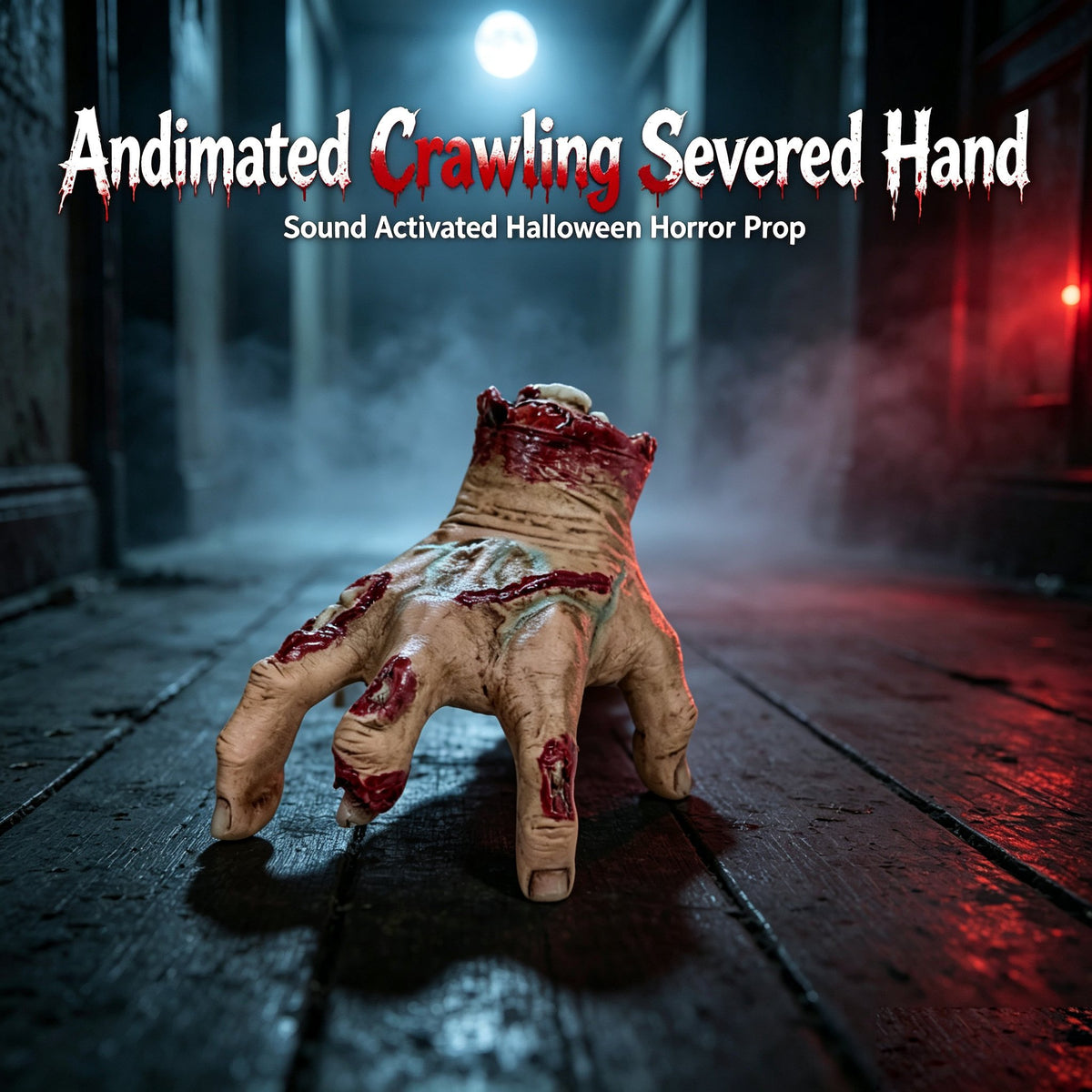 Latex Crawling Hand Decoration | Battery Operated Motion & Sound