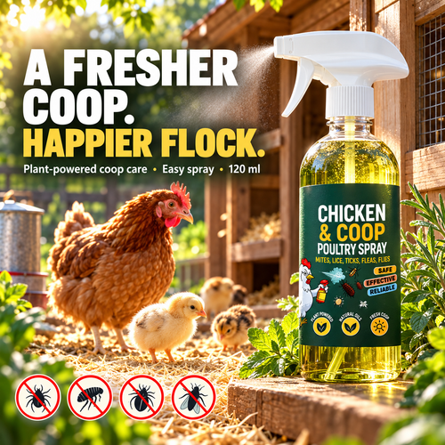 ⚡🐔 Natural spray for the chicken coop
