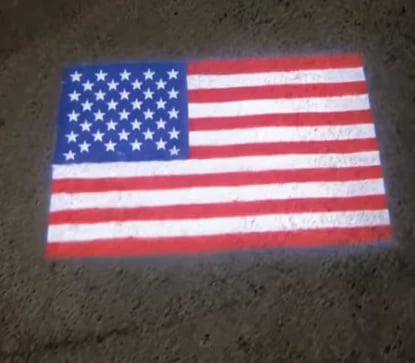 🇺🇸 HonorBeamTM Car Welcome Light | Patriotic Door Projection for Veterans & Military Families 🎖️
