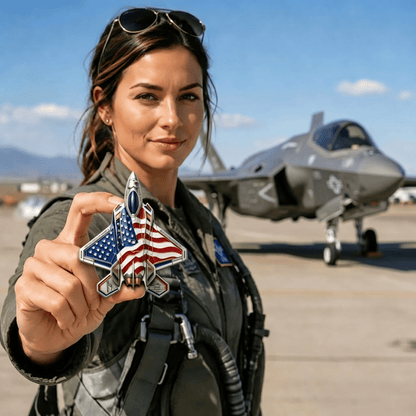 ✈️35  Fighter Alien Commemorative Coin🔥